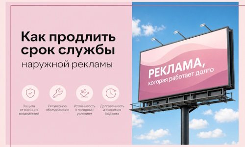 Как продлить срок службы наружной рекламы в Хабаровске
