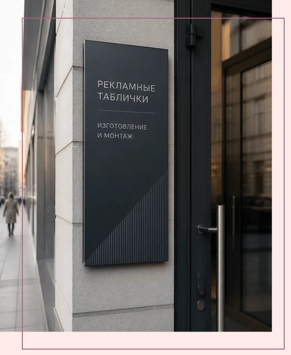 Рекламные таблички в Хабаровске по цене от 4630 р. | Аванза-Хбр