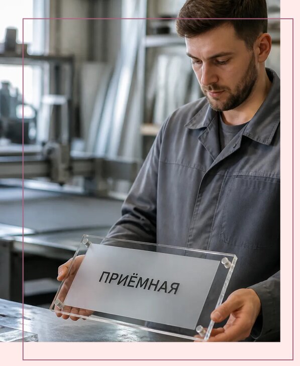 Таблички из оргстекла на заказ в Хабаровске от 4012 р. | Аванза-Хбр