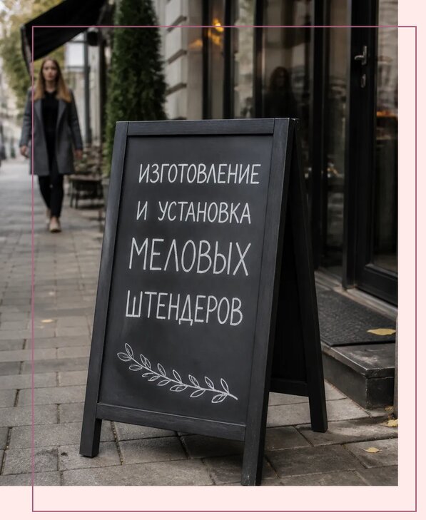 Меловые штендеры в Хабаровске по цене от 6687 р. | Аванза-Хбр